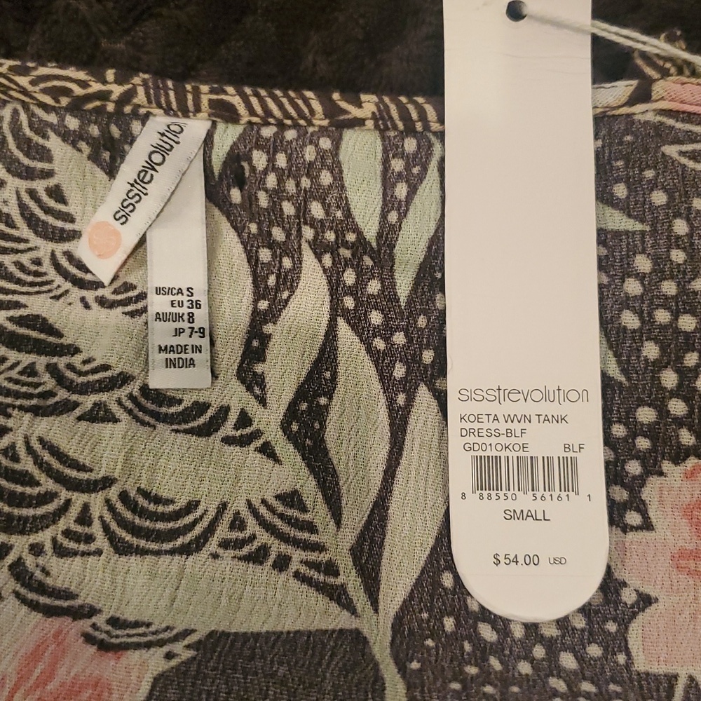 2/$25 sisstrevolution Floral Spaghetti Strap Midi Dress. Size Small - Picture 5 of 5
